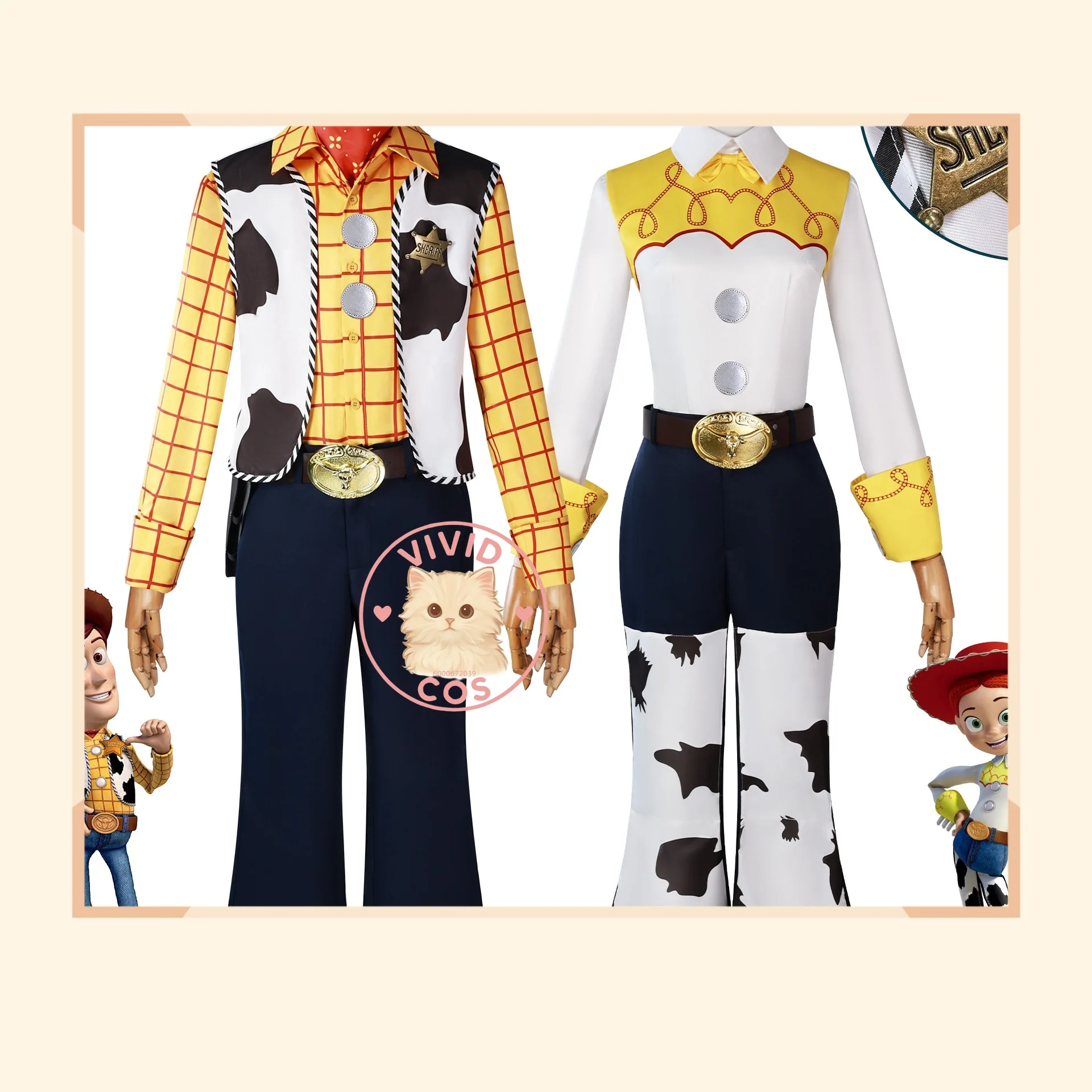 Woody Jessie Animated Movie Two-dimensional Performance Stage Cosplay Costume Halloween Party Role-playing As Characters Outfit
Woody Jessie Animated Movie Two-dimensional Performance Stage Cosplay Costume Halloween Party Role-playing As Characters Outfit