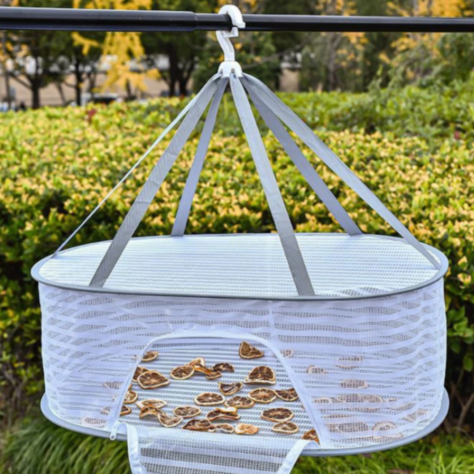 Foldable Hanging Drying Basket Resistant Zippered Mesh Drying Basket Household Storage Space Saving Multi-Purpose
Foldable Hanging Drying Basket Resistant Zippered Mesh Drying Basket Household Storage Space Saving Multi-Purpose
