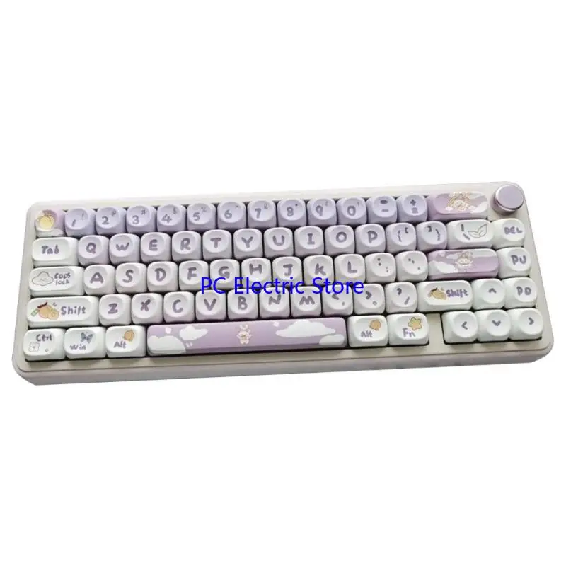 F19C PBT Keycaps, 116PCS Cartoon Rabbit Keycap Set Heat Sublimated for Mechanical Keyboard Customization Keycaps Only
F19C PBT Keycaps, 116PCS Cartoon Rabbit Keycap Set Heat Sublimated for Mechanical Keyboard Customization Keycaps Only