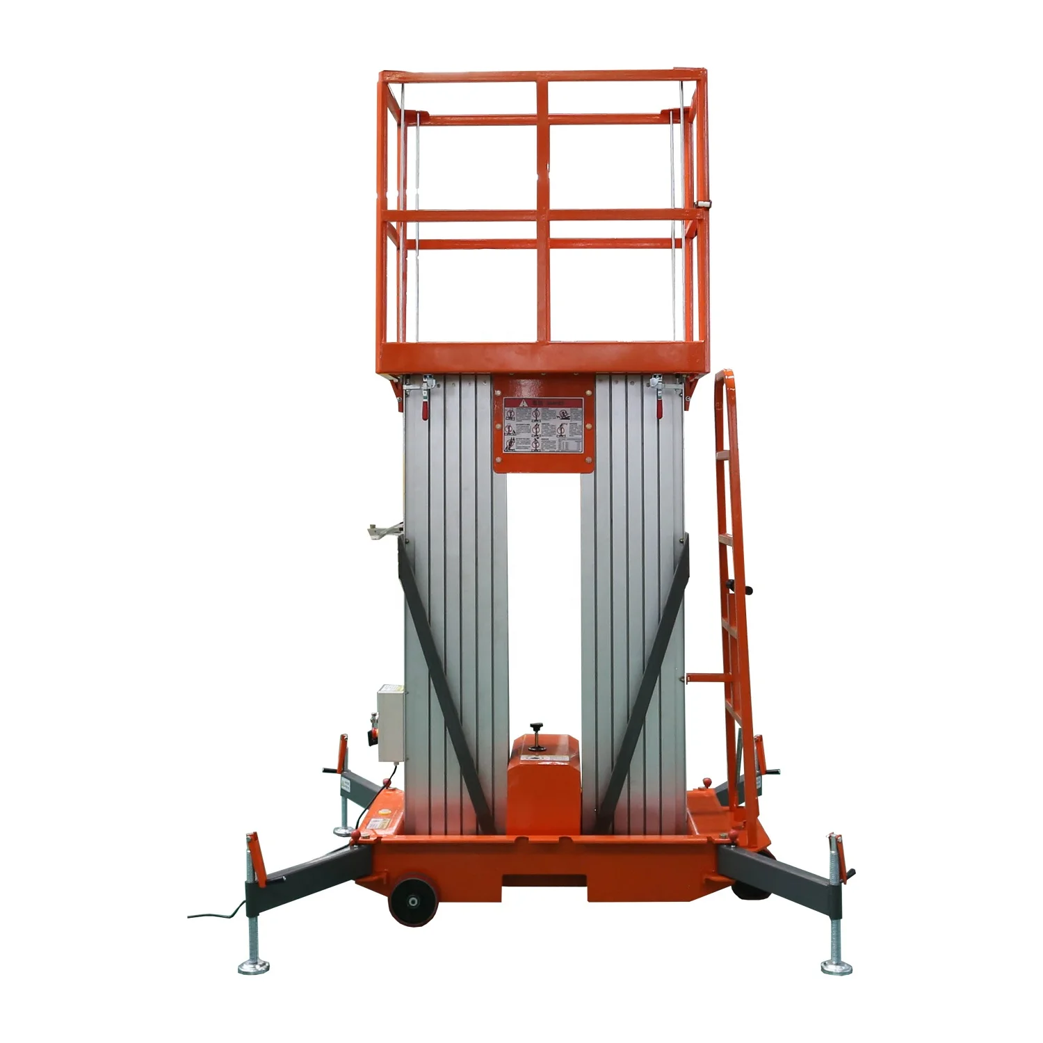 Safe Double Mast Aluminum Alloy Lift 10m Lifting Height Reinforced Structure Supermarket Shelf Maintenance Double Mast Lift
Safe Double Mast Aluminum Alloy Lift 10m Lifting Height Reinforced Structure Supermarket Shelf Maintenance Double Mast Lift