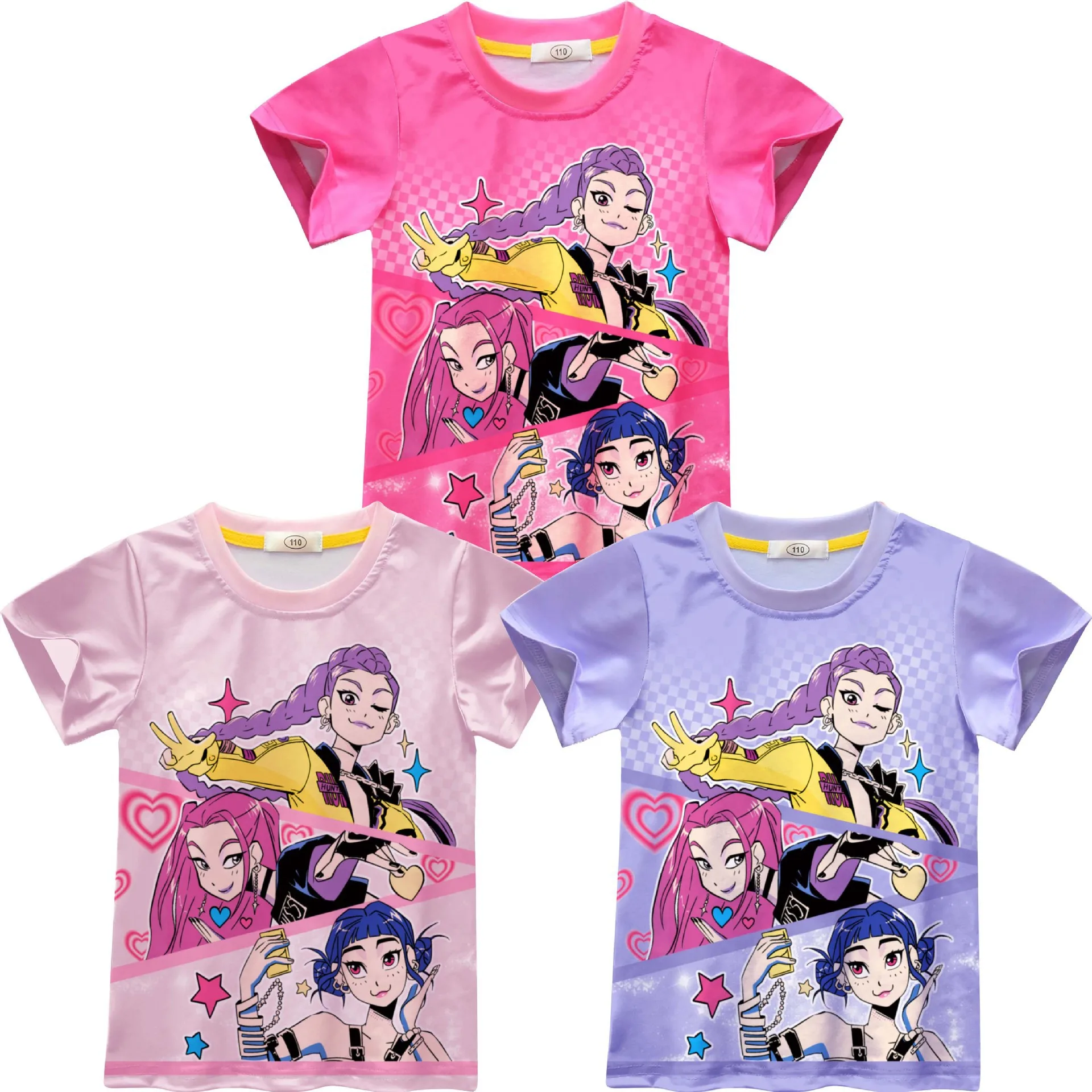 K-POP Demon Girls TShirt Kids Short Sleeve Tee Cartoon Print Top for Girls Summer Breathable Cotton Shirt Anime Style Childrens
K-POP Demon Girls TShirt Kids Short Sleeve Tee Cartoon Print Top for Girls Summer Breathable Cotton Shirt Anime Style Childrens