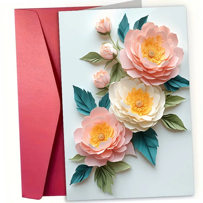 Creative Floral 3D Greeting Cards, Elegant Mother's Day Cards, Bouquet-Style Cards, Floral Valentine's Day Cards
Creative Floral 3D Greeting Cards, Elegant Mother's Day Cards, Bouquet-Style Cards, Floral Valentine's Day Cards