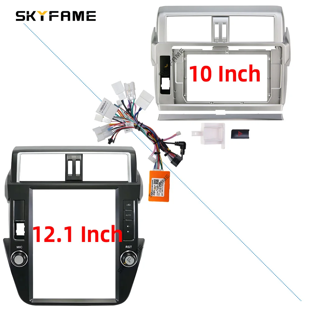 SKYFAME Car Frame Fascia Adapter Canbus Box Decoder Android Radio Dash Fitting Panel Kit For Toyota Land Cruiser Prado 150 LC150
SKYFAME Car Frame Fascia Adapter Canbus Box Decoder Android Radio Dash Fitting Panel Kit For Toyota Land Cruiser Prado 150 LC150