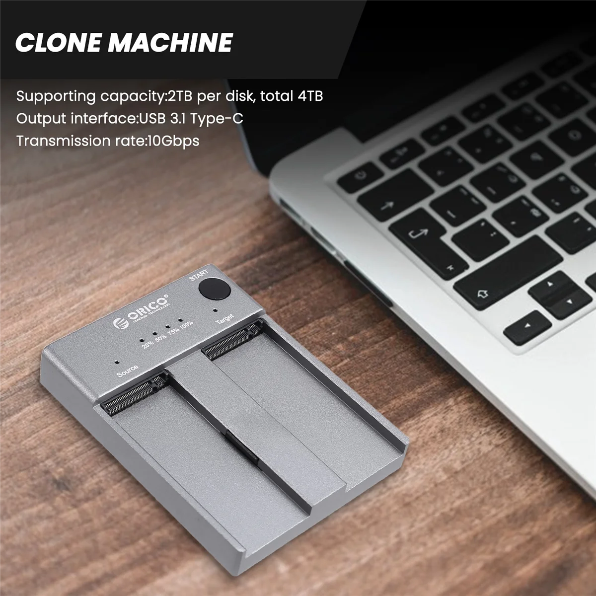 ORICO M.2 NVMe Cloner Dual Bay, Aluminum, USB-C, M.2 Duplicator Offline Clone US PLUG
ORICO M.2 NVMe Cloner Dual Bay, Aluminum, USB-C, M.2 Duplicator Offline Clone US PLUG