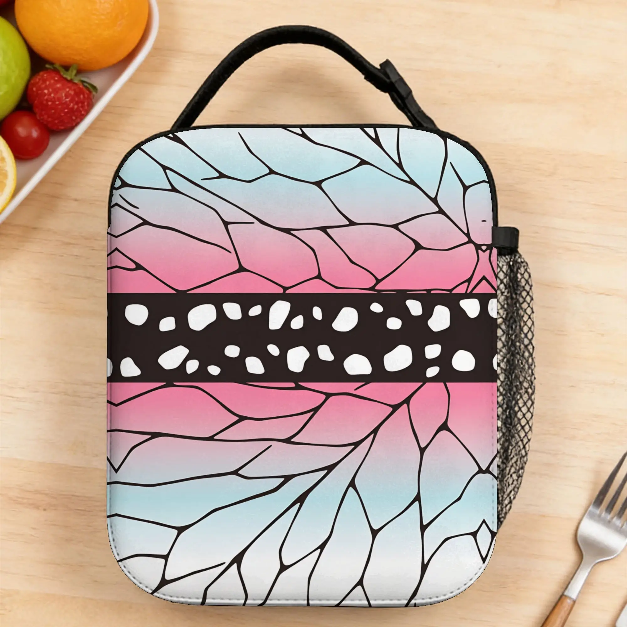 Gradient Web Pattern Lunch Bag For Men Graphic Office Lunch Box Retro Portable Oxford Cooler Bag
Gradient Web Pattern Lunch Bag For Men Graphic Office Lunch Box Retro Portable Oxford Cooler Bag