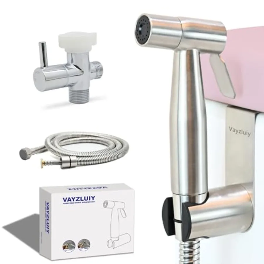 Handheld Toilet Bidet Sprayer for Feminine Wash and Baby Diaper Care with Adjustable Water Pressure Control Stainless Steel Bru
Handheld Toilet Bidet Sprayer for Feminine Wash and Baby Diaper Care with Adjustable Water Pressure Control Stainless Steel Bru