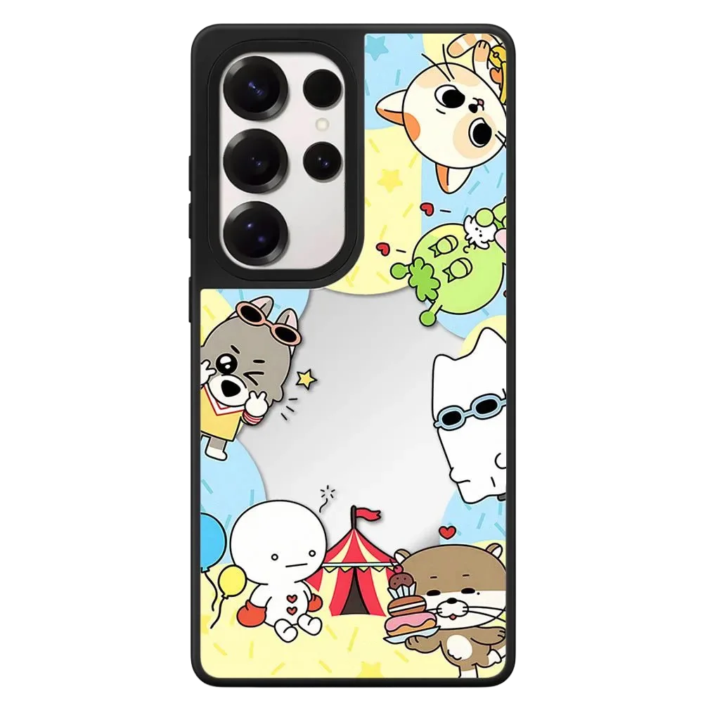 Cute Animal Border Mirror / Acrylic Magnetic Case: Compatible with Samsung Galaxy S23 U S24U S25 S26 Ultra S25+ S26 Plus Shell
Cute Animal Border Mirror / Acrylic Magnetic Case: Compatible with Samsung Galaxy S23 U S24U S25 S26 Ultra S25+ S26 Plus Shell