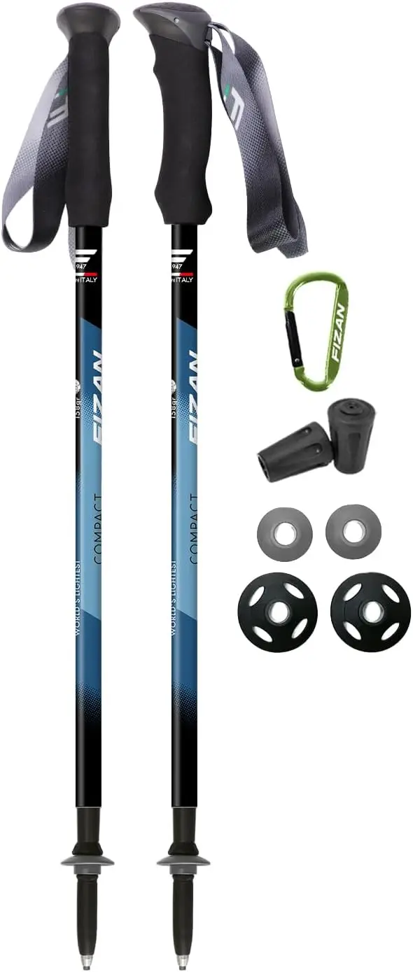 Ultralight Trekking Poles – 5.6 oz, Adjustable 22.8-52 in, Collapsible, EVA Grip, Aluminum Walking Sticks
Ultralight Trekking Poles – 5.6 oz, Adjustable 22.8-52 in, Collapsible, EVA Grip, Aluminum Walking Sticks