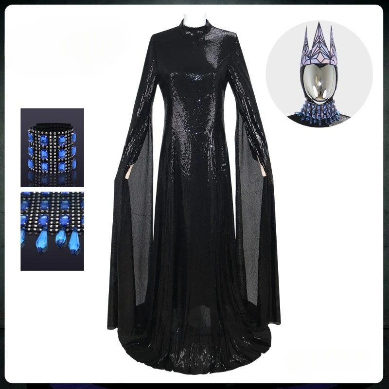 Snow Princess Cosplay Dress Movie Queen Role Play Costume Elegant Outfit Black Uniform Women Cloothes Hair Clips Halloween Suit
Snow Princess Cosplay Dress Movie Queen Role Play Costume Elegant Outfit Black Uniform Women Cloothes Hair Clips Halloween Suit