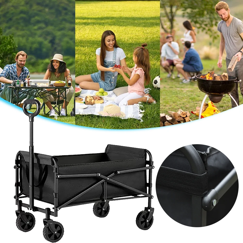 Складная тележка-вагон с большой вместимостью, портативная складная тележка для сада, кемпинга, спорта и пляжа
Складная тележка-вагон с большой вместимостью, портативная складная тележка для сада, кемпинга, спорта и пляжа