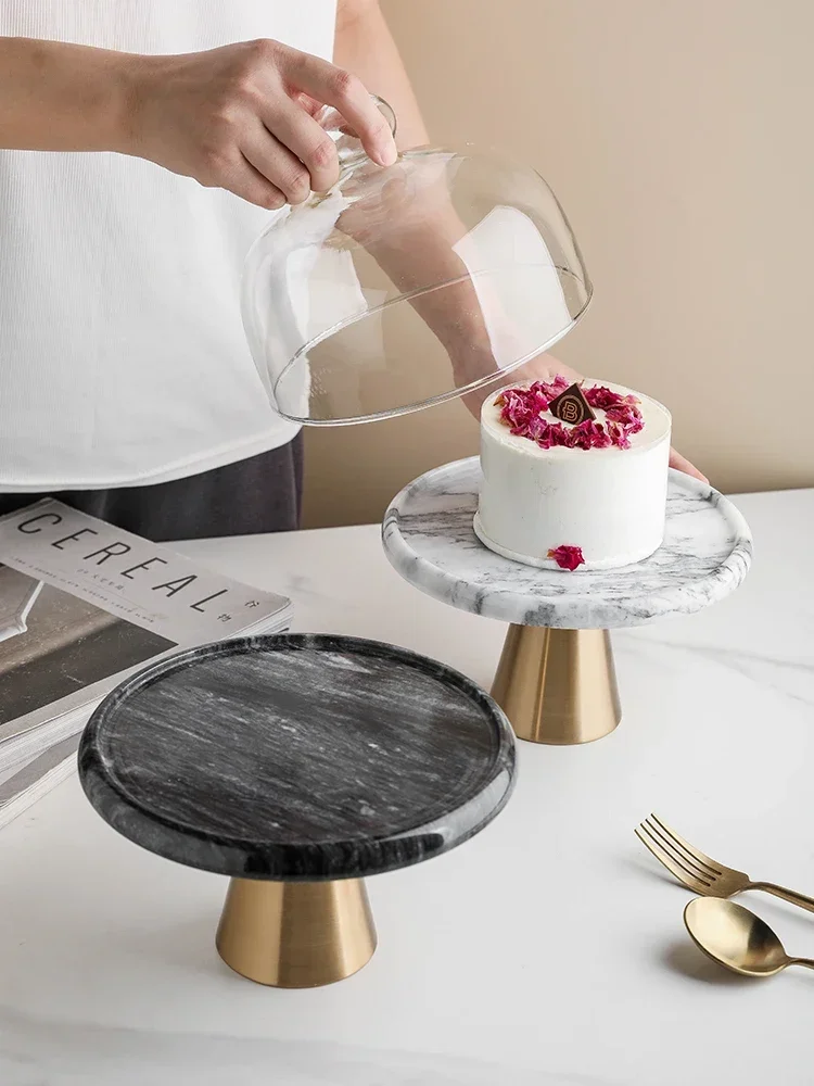 Marble Cake Pan Glass Cover Cake Stand Transparent Cover Golden High-foot Snack Counter Tray Kitchen Decoration Storage HQ146
Marble Cake Pan Glass Cover Cake Stand Transparent Cover Golden High-foot Snack Counter Tray Kitchen Decoration Storage HQ146