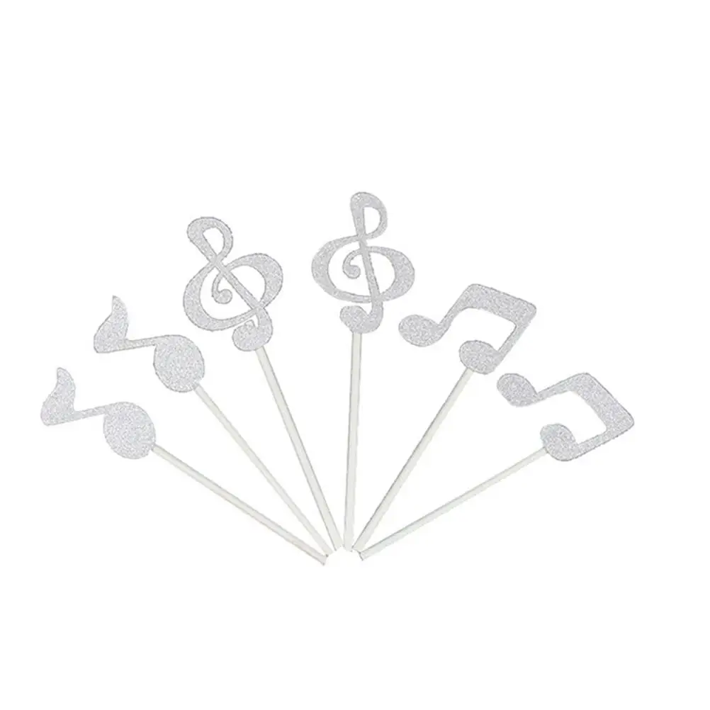 6pcs Cake Toppers Music Notes for Wedding Birthday Party Decorations Glitter Cupcake Picks Safe Reusable Cake Decor
6pcs Cake Toppers Music Notes for Wedding Birthday Party Decorations Glitter Cupcake Picks Safe Reusable Cake Decor