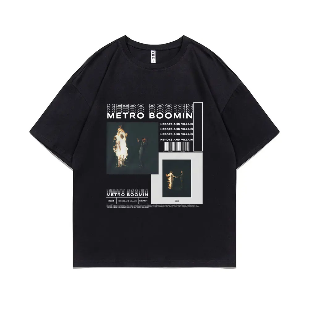 Best Famous Rapper Metro Boomin Heroes & Villains Music Album Graphic T-shirt Men Hip Hop Oversized T Shirts Male Casual Tshirt
Best Famous Rapper Metro Boomin Heroes & Villains Music Album Graphic T-shirt Men Hip Hop Oversized T Shirts Male Casual Tshirt