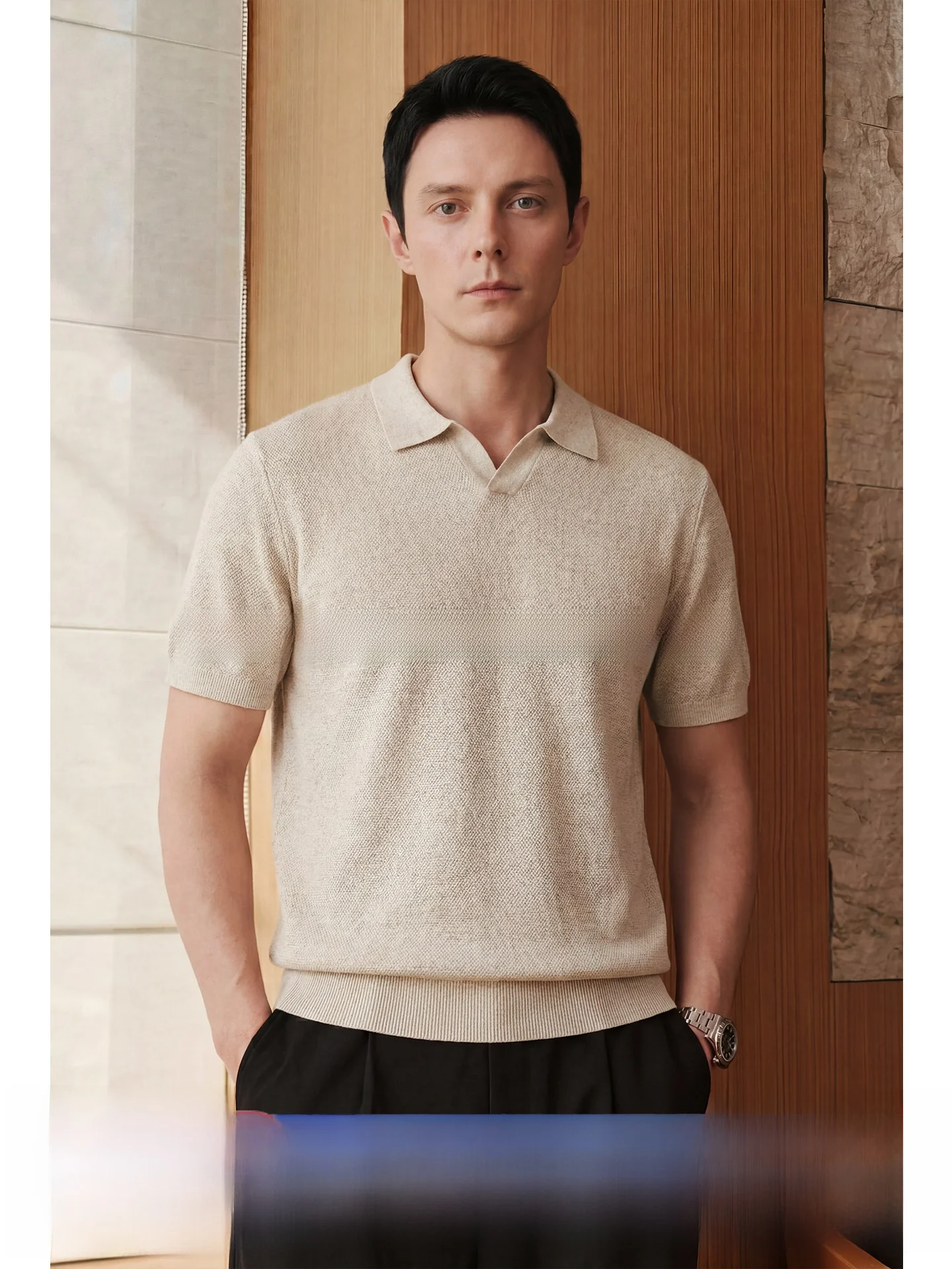 Linen Blend Knitted Short Sleeve Shirt Cleanfit V Neck T Shirt for Men Summer Fashion Urban Style Casual Commute Business
Linen Blend Knitted Short Sleeve Shirt Cleanfit V Neck T Shirt for Men Summer Fashion Urban Style Casual Commute Business