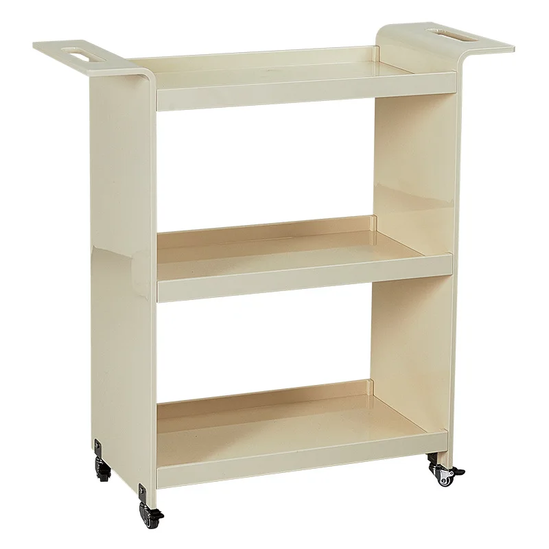 Simple cream wind trolley rack, Nordic household mobile storage multi-layer storage rack
Simple cream wind trolley rack, Nordic household mobile storage multi-layer storage rack
