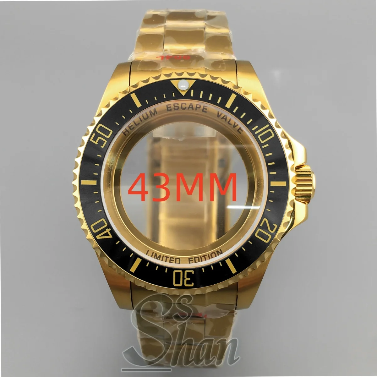43mm men's fashion diving watch case and strap gold rose gold suitable for NH35 NH34 NH36 ETA2824 PT5000 movement sapphire glass
43mm men's fashion diving watch case and strap gold rose gold suitable for NH35 NH34 NH36 ETA2824 PT5000 movement sapphire glass