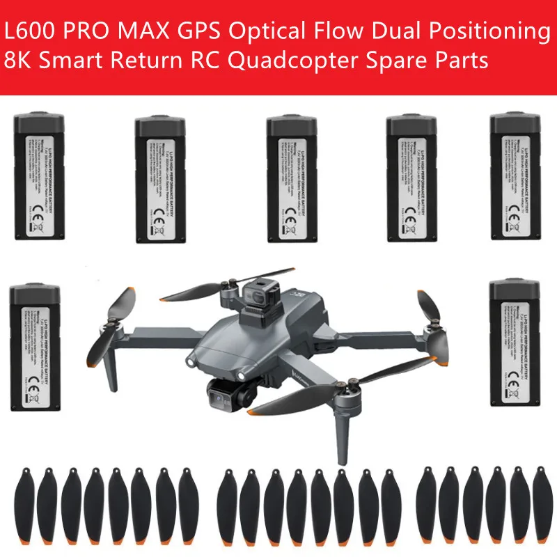 L600 PRO MAX GPS оптический поток с двойным позиционированием 8K Smart Return RC Quadcopter запасные части 7,4 В 4500 мАч аккумулятор/пропеллер/рука/USB
L600 PRO MAX GPS оптический поток с двойным позиционированием 8K Smart Return RC Quadcopter запасные части 7,4 В 4500 мАч аккумулятор/пропеллер/рука/USB