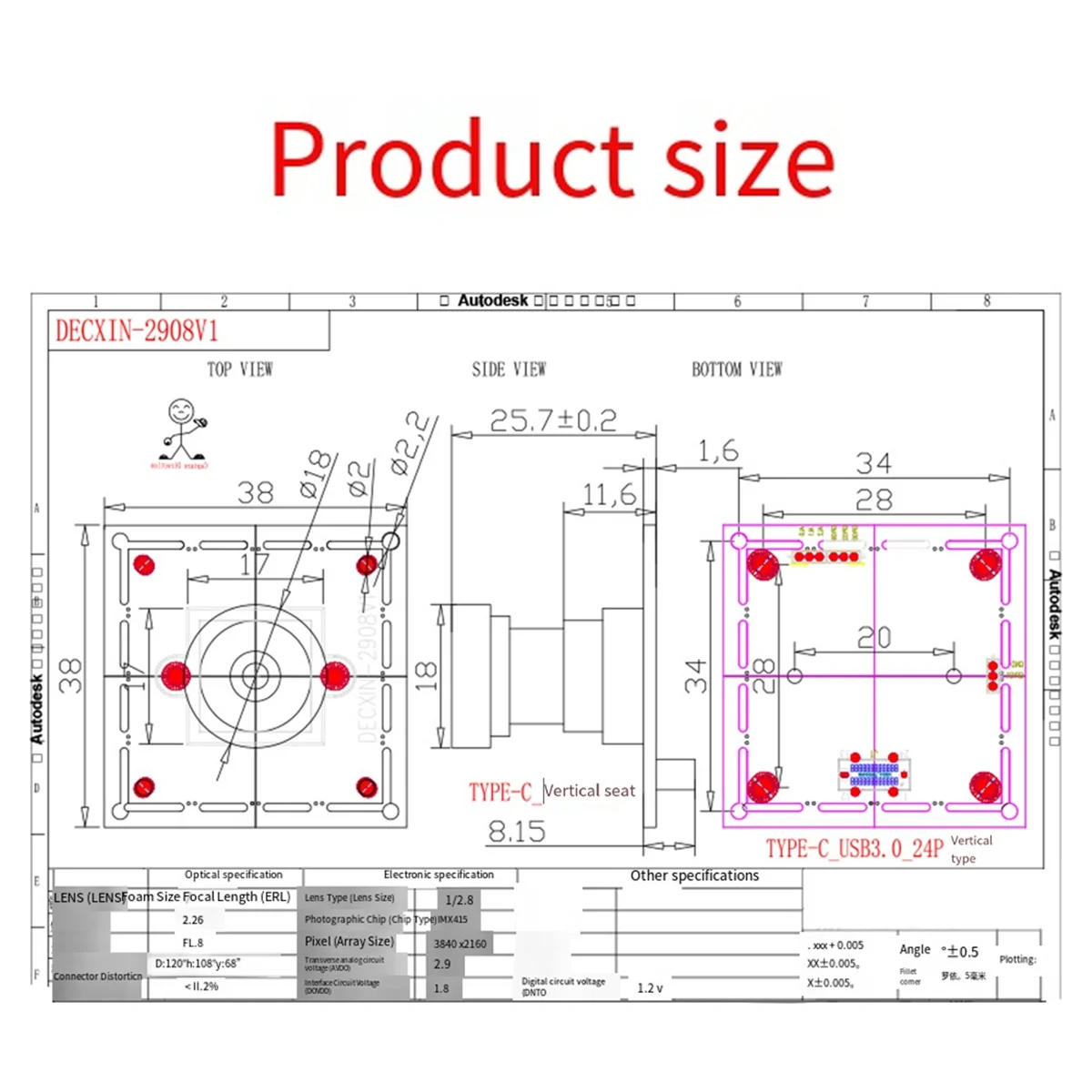 Модуль камеры ABPS 4K HD USB 3.0 8MP IMX415 для прямых трансляций Видеоконференции Plug Play Потоковая передача высокого разрешения
Модуль камеры ABPS 4K HD USB 3.0 8MP IMX415 для прямых трансляций Видеоконференции Plug Play Потоковая передача высокого разрешения