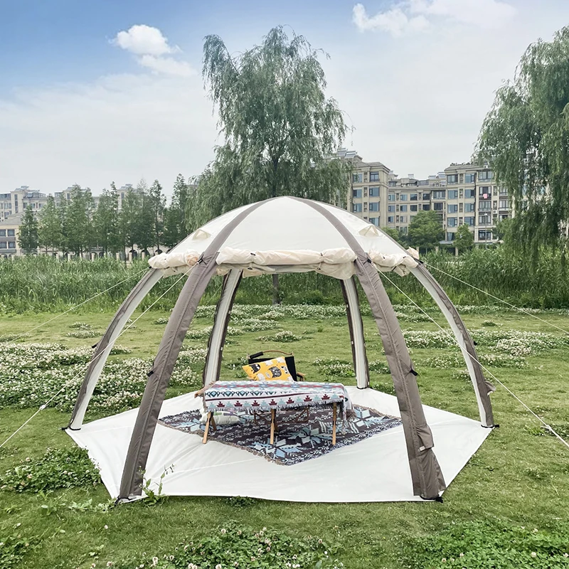 Outdoor Thickened Sunscreen Waterproof Camping Tent Portable Speed Open Pergola Hexagonal Inflatable Tent
Outdoor Thickened Sunscreen Waterproof Camping Tent Portable Speed Open Pergola Hexagonal Inflatable Tent