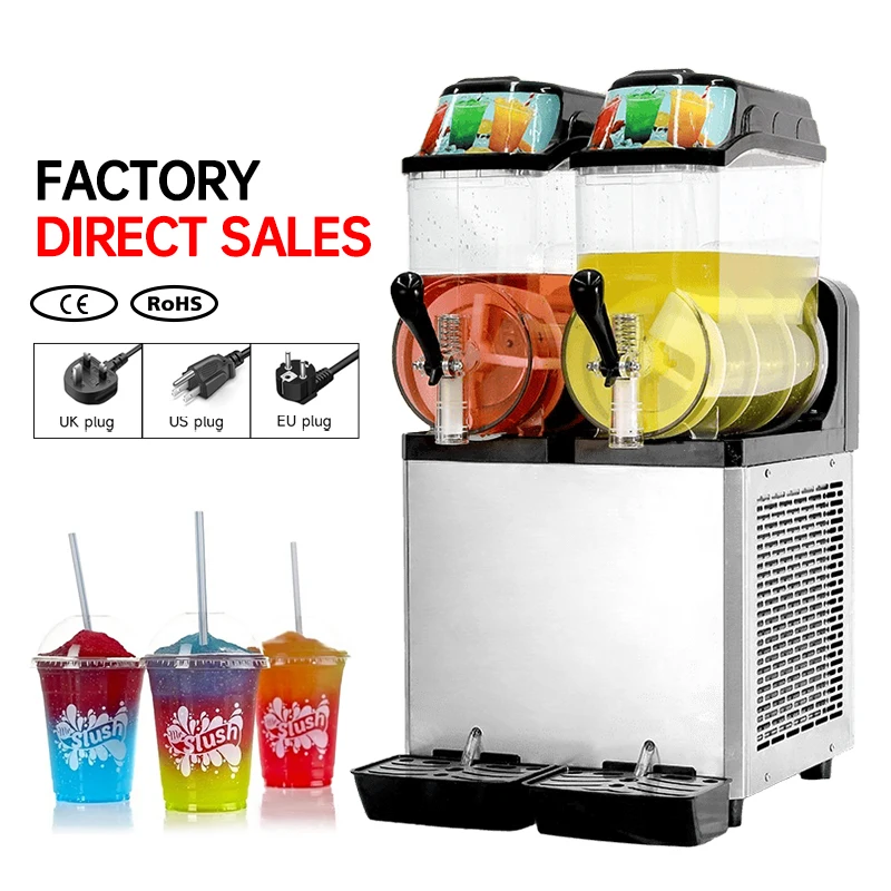Moseener Function Commercial Stainless Steel Slushie Machine Lushy Ice Cream Machine with 3 Tanks Drink Dispenser for Restaurant
Moseener Function Commercial Stainless Steel Slushie Machine Lushy Ice Cream Machine with 3 Tanks Drink Dispenser for Restaurant