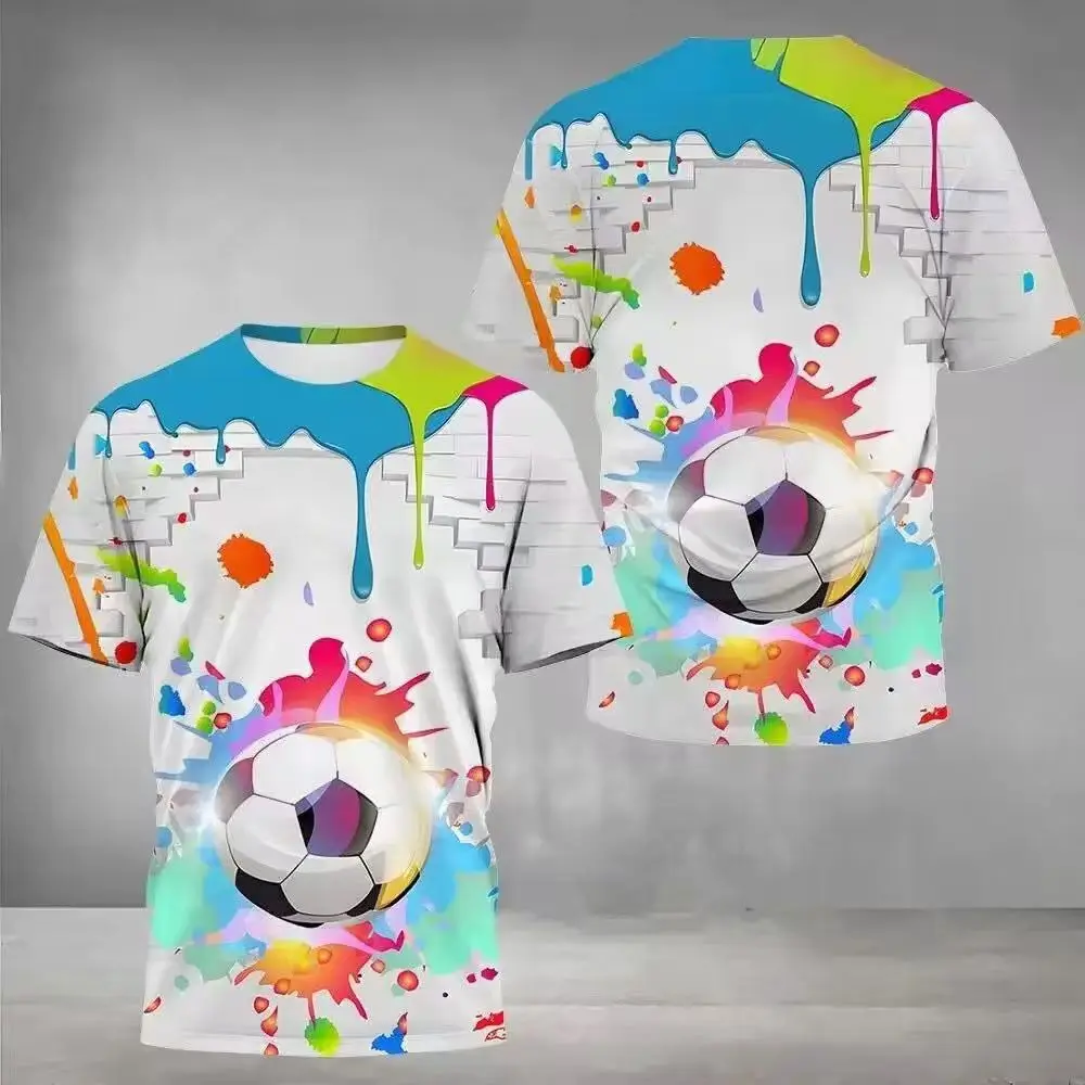 Футболка с футбольным узором Tie Dye, мужская модная толстовка, летняя повседневная уличная футболка с короткими рукавами, свободная, удобная, дышащая
Футболка с футбольным узором Tie Dye, мужская модная толстовка, летняя повседневная уличная футболка с короткими рукавами, свободная, удобная, дышащая