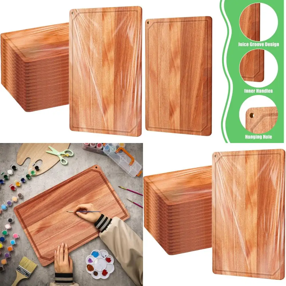 14x11 Inch Walnut Heavy Duty Wood Cutting Board with Juice Groove, Pre-Oiled, Perfect for Kitchen & Wedding Gifts
14x11 Inch Walnut Heavy Duty Wood Cutting Board with Juice Groove, Pre-Oiled, Perfect for Kitchen & Wedding Gifts