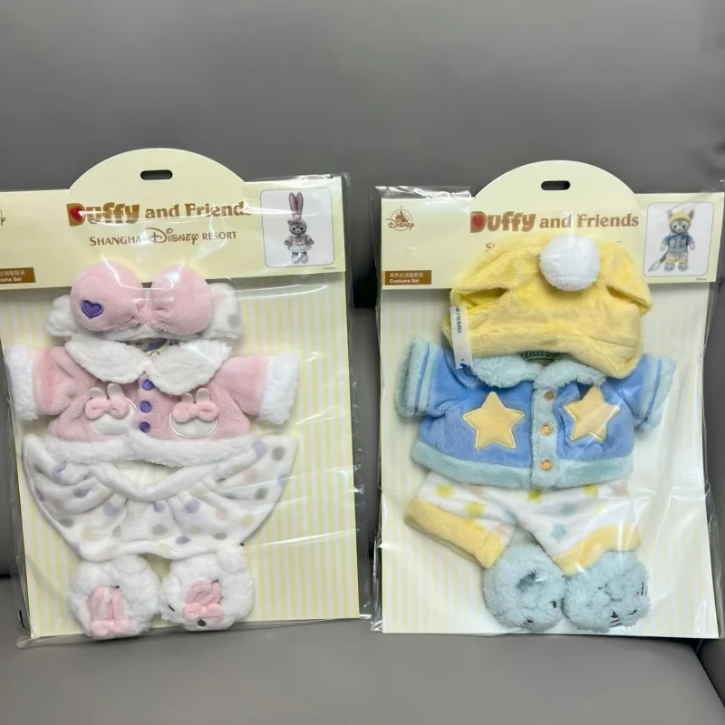 Набор плюшевых костюмов Disney: Шанхайский Диснейленд — Дэффи и друзья, Стелла-Лу, Гелатони. Мягкая фланелевая домашняя одежда для кукол среднего размера.
Набор плюшевых костюмов Disney: Шанхайский Диснейленд — Дэффи и друзья, Стелла-Лу, Гелатони. Мягкая фланелевая домашняя одежда для кукол среднего размера.