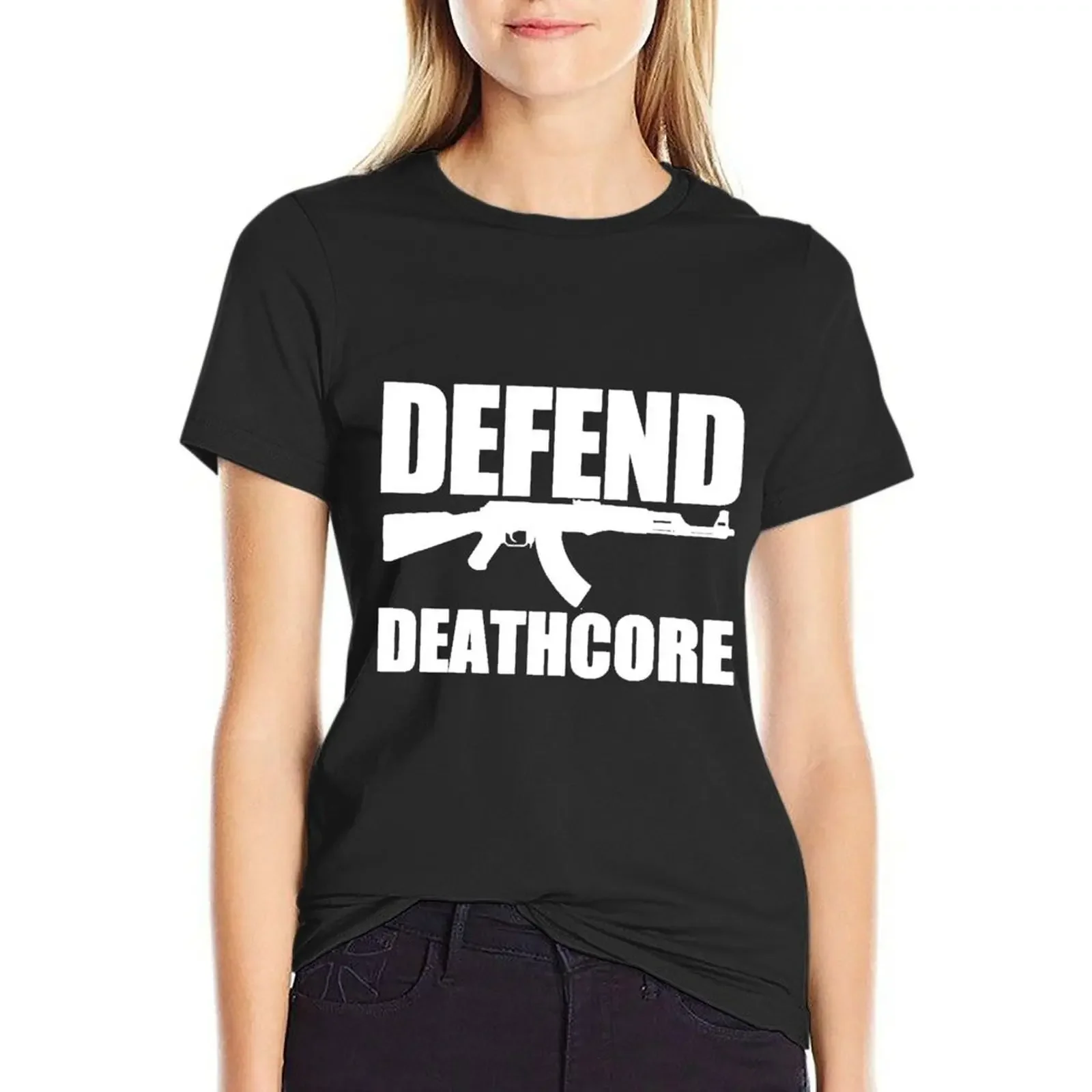 Defend Deathcore - White T-Shirt cute tops customs design your own female cute t-shirts for Women
Defend Deathcore - White T-Shirt cute tops customs design your own female cute t-shirts for Women