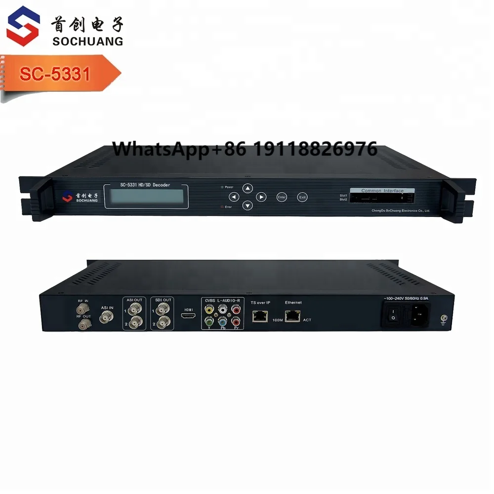 SC-5331 hd World Digital Satellite Receiver Dvb s2 Digital Video Broadcasting Sat-tv Receiver with Ci Interface for Module Cam
SC-5331 hd World Digital Satellite Receiver Dvb s2 Digital Video Broadcasting Sat-tv Receiver with Ci Interface for Module Cam