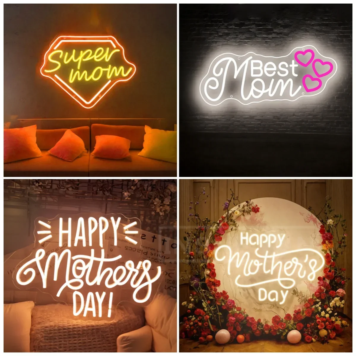 Happy Mother's Day Neon Sign Mother's Day Party Backdrop Led Decor For Gift Party LED Neon Light Home Room Wall Decor Neon Light
Happy Mother's Day Neon Sign Mother's Day Party Backdrop Led Decor For Gift Party LED Neon Light Home Room Wall Decor Neon Light