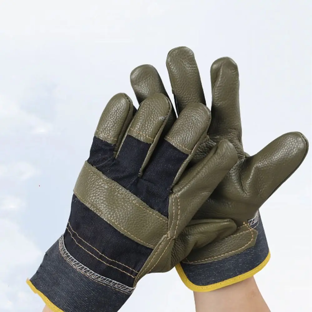 1 Pair Abrasion Resistant Cowhide Welding Gloves Labor Protection Thickened Leather Work Gloves Comfortable Heat Resistant
1 Pair Abrasion Resistant Cowhide Welding Gloves Labor Protection Thickened Leather Work Gloves Comfortable Heat Resistant