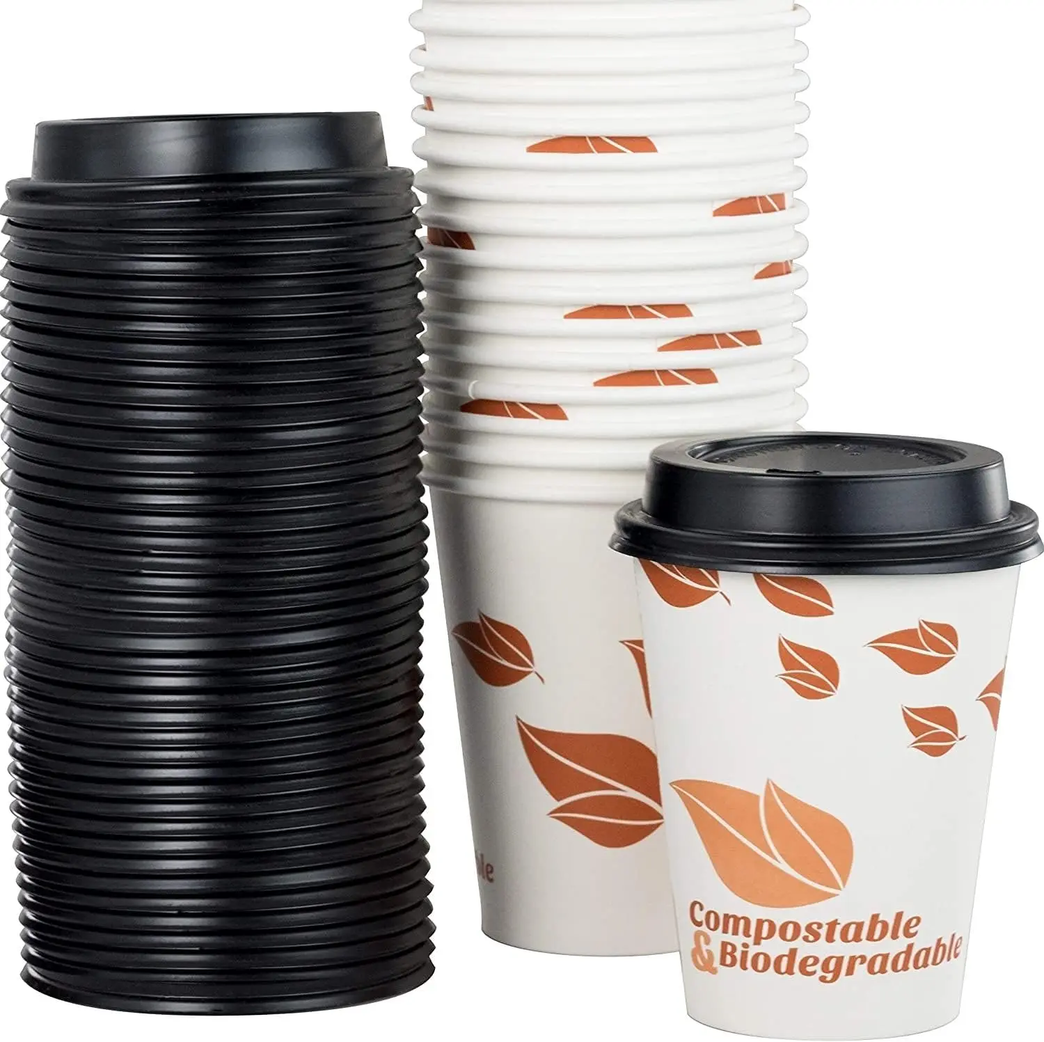 Compostable, Paper Coffee Cups 12 oz, 100 Pack. Disposable, Eco Friendly Bulk Drink Cup Set with Natural Plant Derived P
Compostable, Paper Coffee Cups 12 oz, 100 Pack. Disposable, Eco Friendly Bulk Drink Cup Set with Natural Plant Derived P