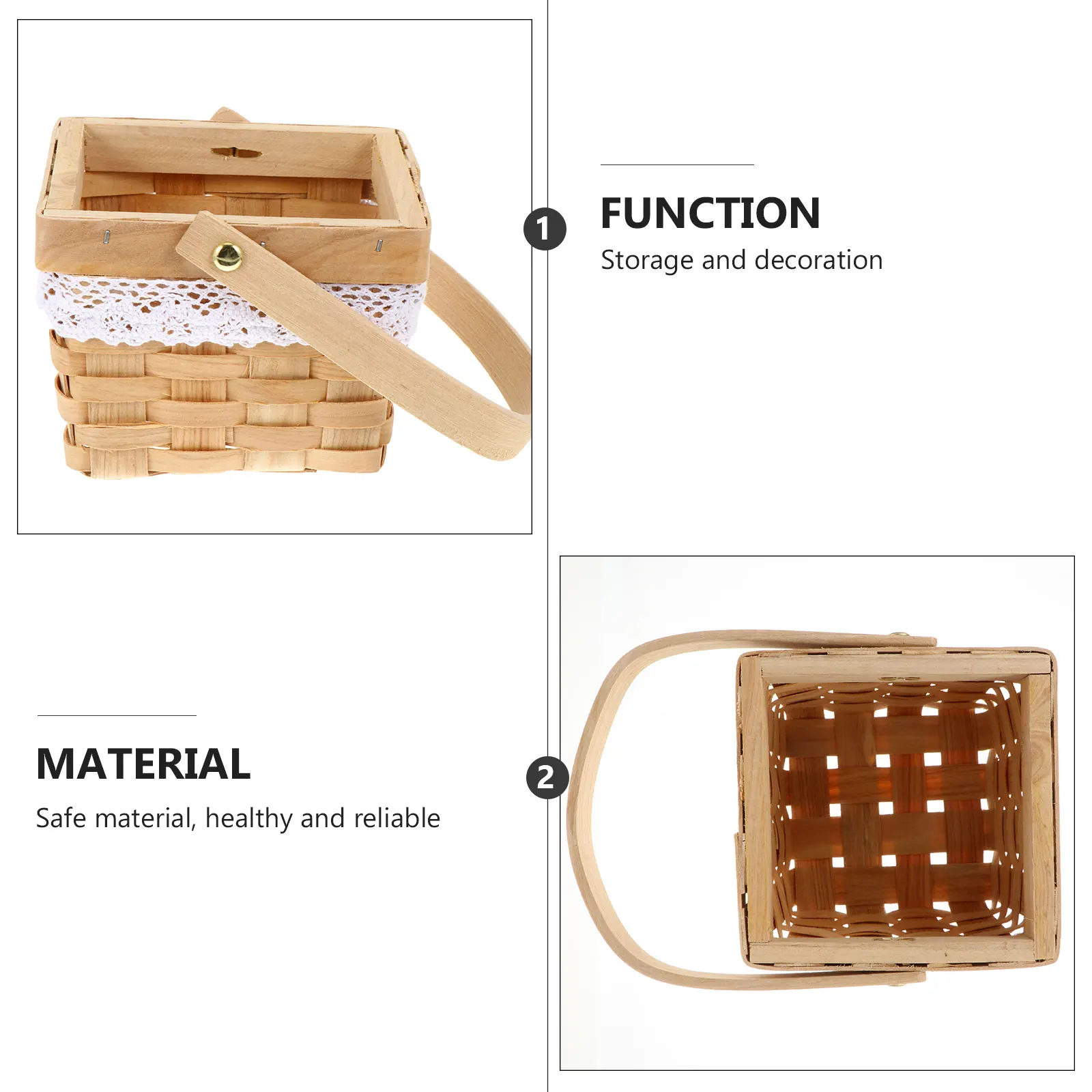 Wood Chip Flower Basket Wicker Storage Food Kitchen Bread Flowers Woven Fruit Floral
Wood Chip Flower Basket Wicker Storage Food Kitchen Bread Flowers Woven Fruit Floral