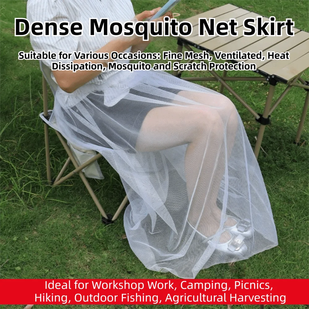 Bee Repellent Women's Net Dress White Elastic Waist Mosquito Repellent Skirt Polyester Portable Mosquito Repellent Cover
Bee Repellent Women's Net Dress White Elastic Waist Mosquito Repellent Skirt Polyester Portable Mosquito Repellent Cover