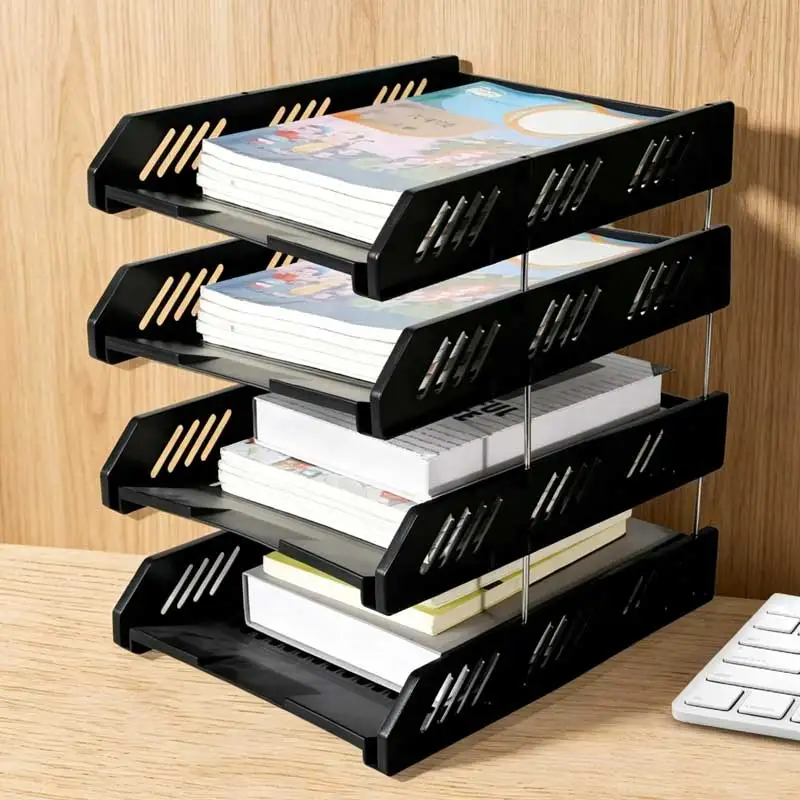 Four-layer File Rack Multi-layer File Tray Storage Rack File Holder Office Storage Plastic File Storage Rack
Four-layer File Rack Multi-layer File Tray Storage Rack File Holder Office Storage Plastic File Storage Rack