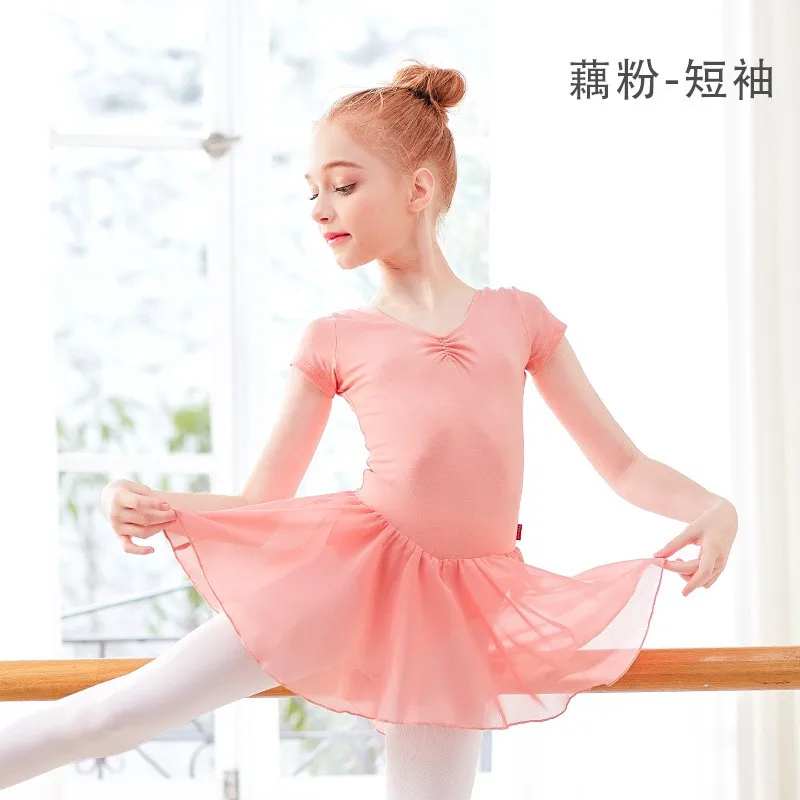 Ballet Leotard Dress Girls Ballet Dress Kids Short Sleeve Gymnastics Leotard Lining Dress Chiffon Skirt Bowknot Dance Leotards
Ballet Leotard Dress Girls Ballet Dress Kids Short Sleeve Gymnastics Leotard Lining Dress Chiffon Skirt Bowknot Dance Leotards