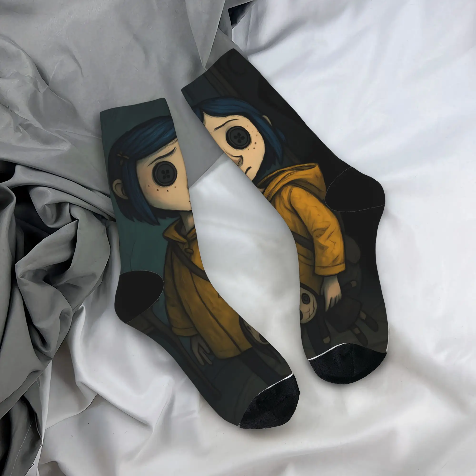 Носки Coralines, антибактериальные чулки с героями мультфильмов ужасов, женские и мужские мягкие дышащие спортивные носки для бега, осенние носки с забавным дизайном
Носки Coralines, антибактериальные чулки с героями мультфильмов ужасов, женские и мужские мягкие дышащие спортивные носки для бега, осенние носки с забавным дизайном