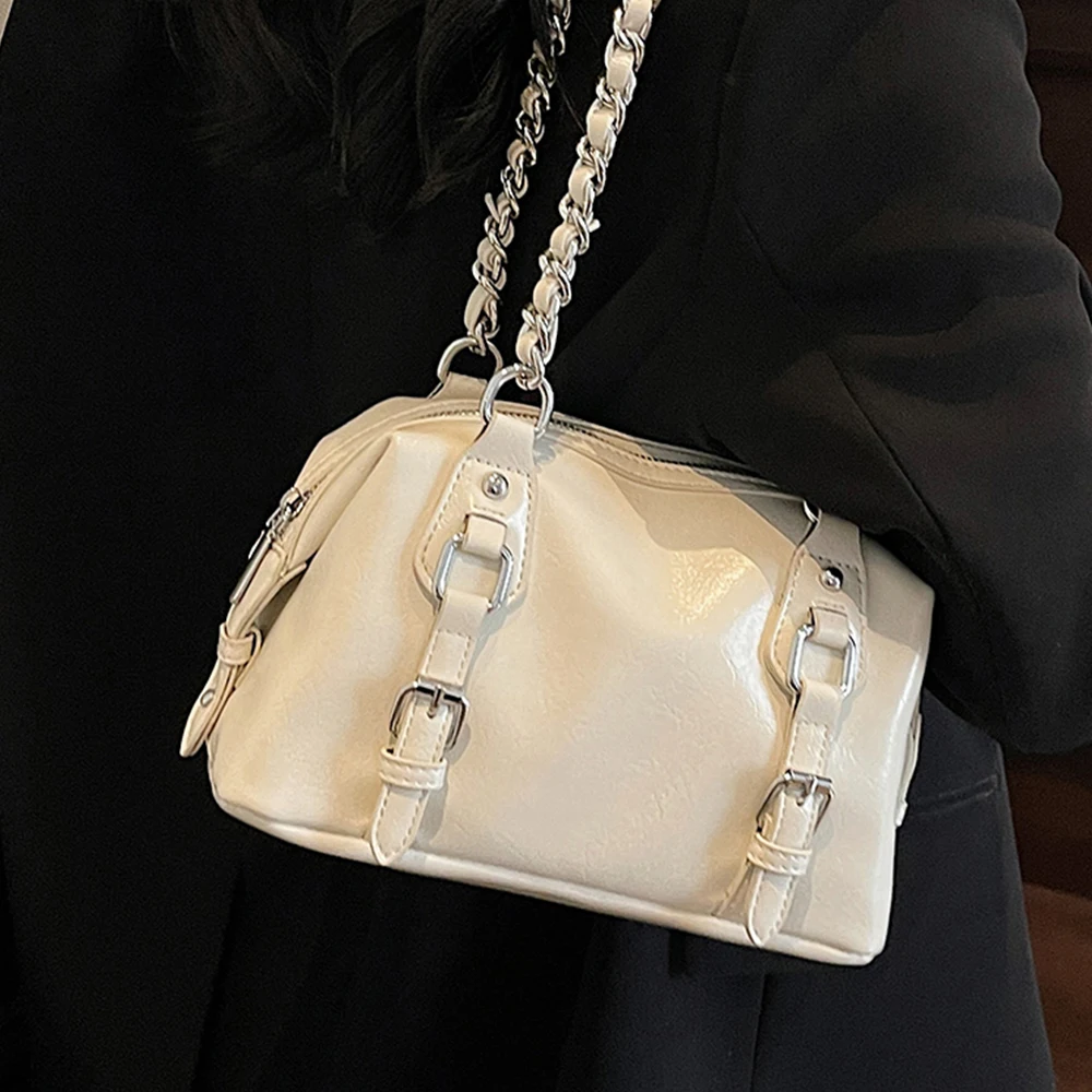 Texture Women Shoulder Bag Sof Pu Leather Tote Bags Large Capacity Chain Strap Underarm Packs All-match Casual Crossbody Bags
Texture Women Shoulder Bag Sof Pu Leather Tote Bags Large Capacity Chain Strap Underarm Packs All-match Casual Crossbody Bags