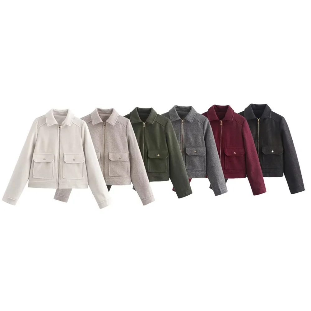 PB&ZA2024 Autumn New Women's Clothing Style Simple and Versatile Zipper Decoration Soft Short Coat Top
PB&ZA2024 Autumn New Women's Clothing Style Simple and Versatile Zipper Decoration Soft Short Coat Top