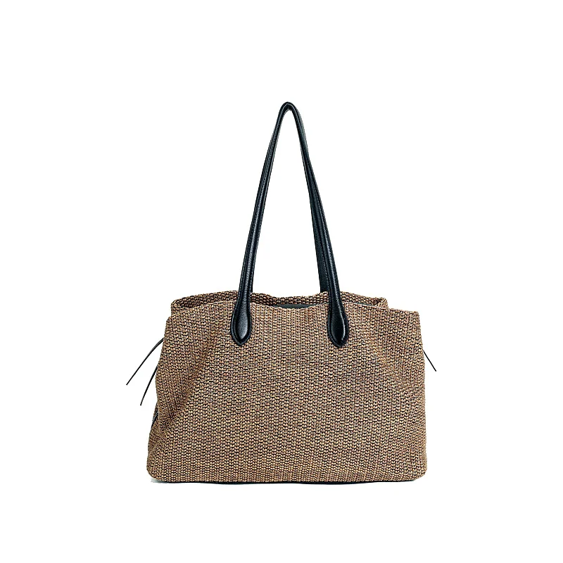 Women Raffia Woven Tote Bag Large Capacity Open Top Spring Commuter Travel Shoulder Handbag
Women Raffia Woven Tote Bag Large Capacity Open Top Spring Commuter Travel Shoulder Handbag