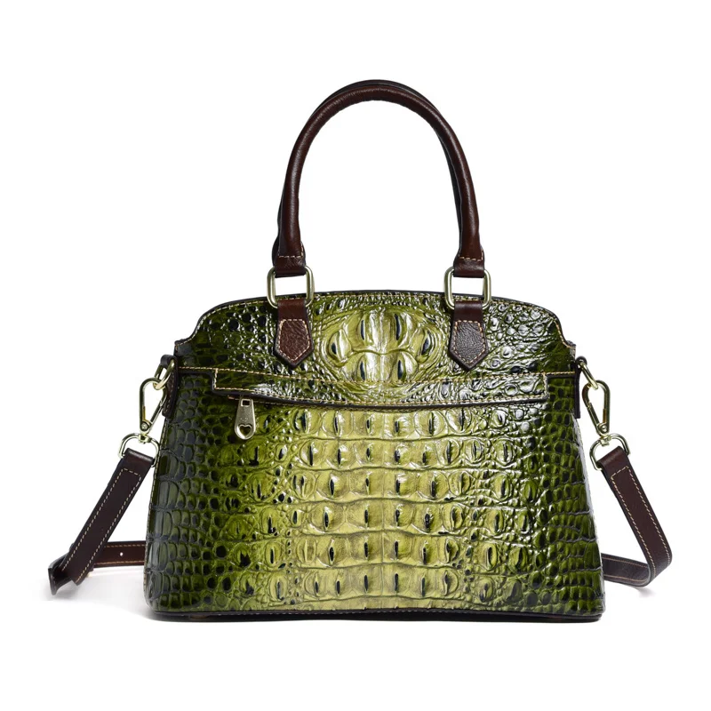 Genuine Leather Women Handbag Cross body Bags Crocodile Pattern Female Messenger Shoulder Top Handle Tote Bag
Genuine Leather Women Handbag Cross body Bags Crocodile Pattern Female Messenger Shoulder Top Handle Tote Bag