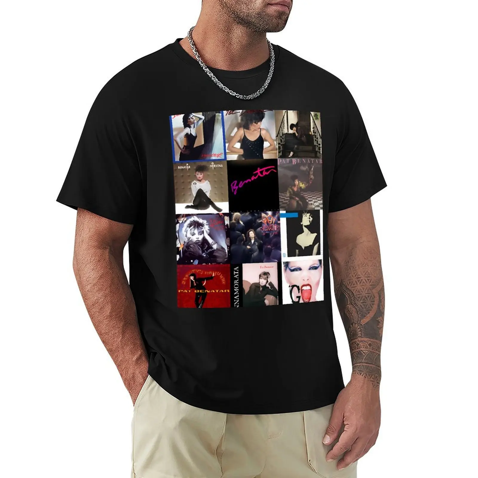 Pat Benatar Album Covers V-Neck T-Shirt Basic Simple Casual Short Sleeve Tee
Pat Benatar Album Covers V-Neck T-Shirt Basic Simple Casual Short Sleeve Tee