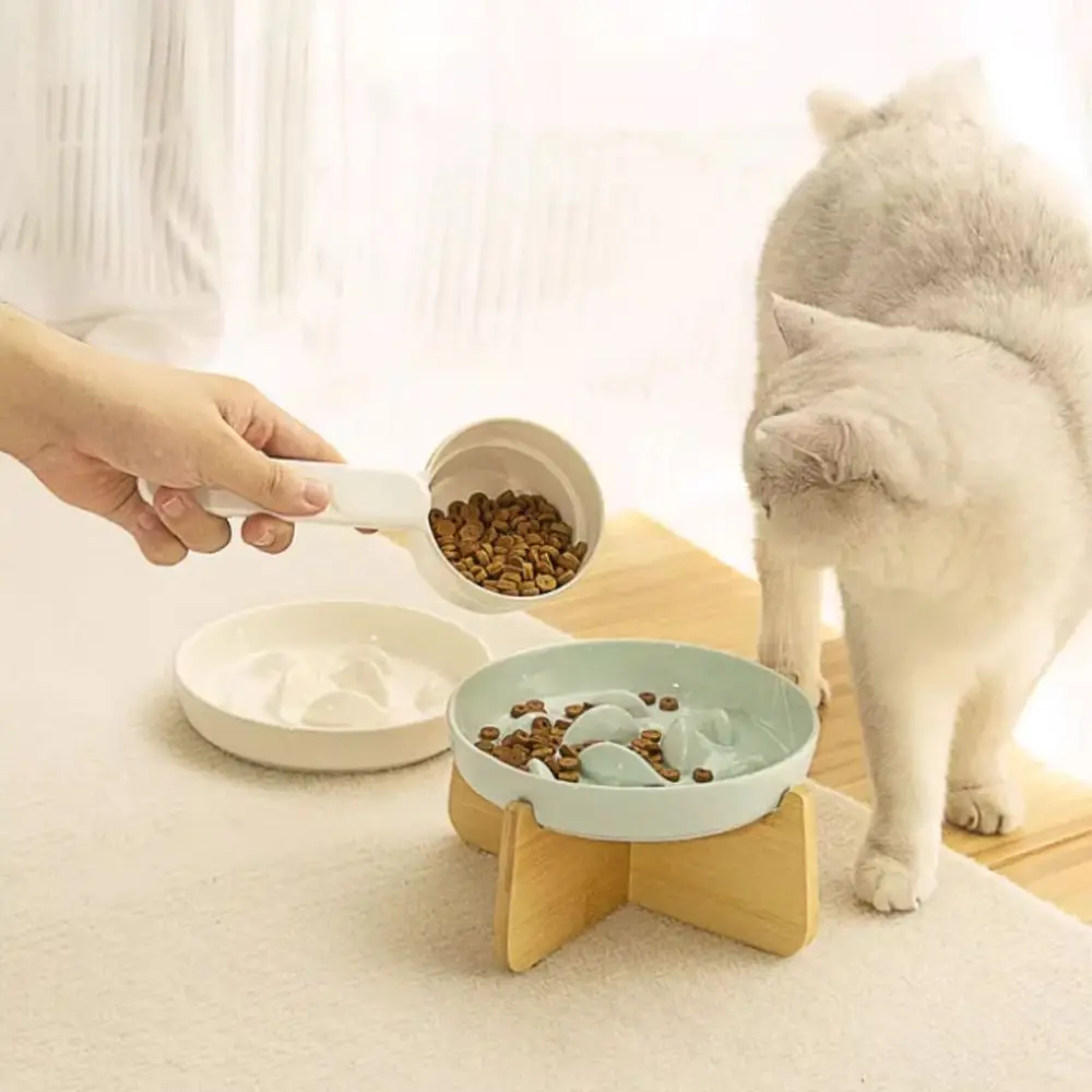 Wood Stand Raised Cat Bowl Ceramic Anti-choking Slow Feeder Bowl Ergonomic Neck Protection Cat Feeding Bowl Pet Feeding
Wood Stand Raised Cat Bowl Ceramic Anti-choking Slow Feeder Bowl Ergonomic Neck Protection Cat Feeding Bowl Pet Feeding