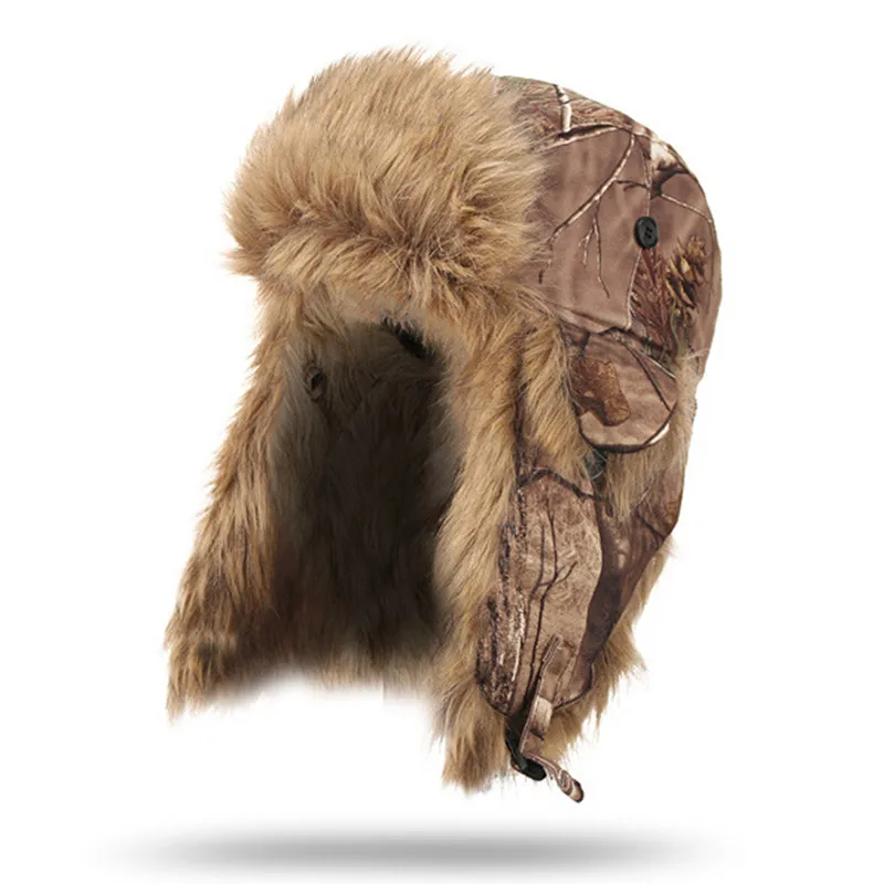 Jungle Men Winter Bionic Cam Rabbit Fur Bomber Hat Earflap Russian Cap Male Outdoor Windproof Snow Ski Hat Rabbit Fur Caps
Jungle Men Winter Bionic Cam Rabbit Fur Bomber Hat Earflap Russian Cap Male Outdoor Windproof Snow Ski Hat Rabbit Fur Caps