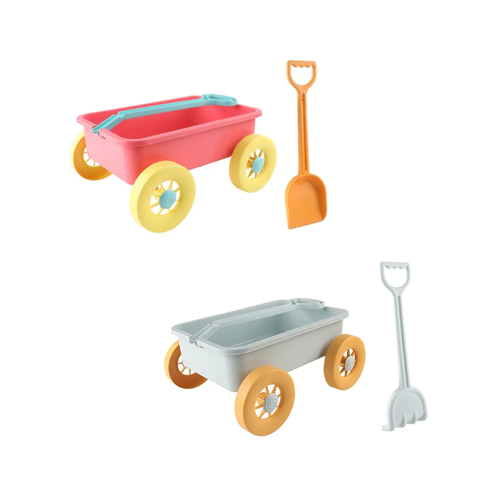 

Pretend Play Wagon Toy Portable Toddler Beach Toy for Gardening Beach Yard