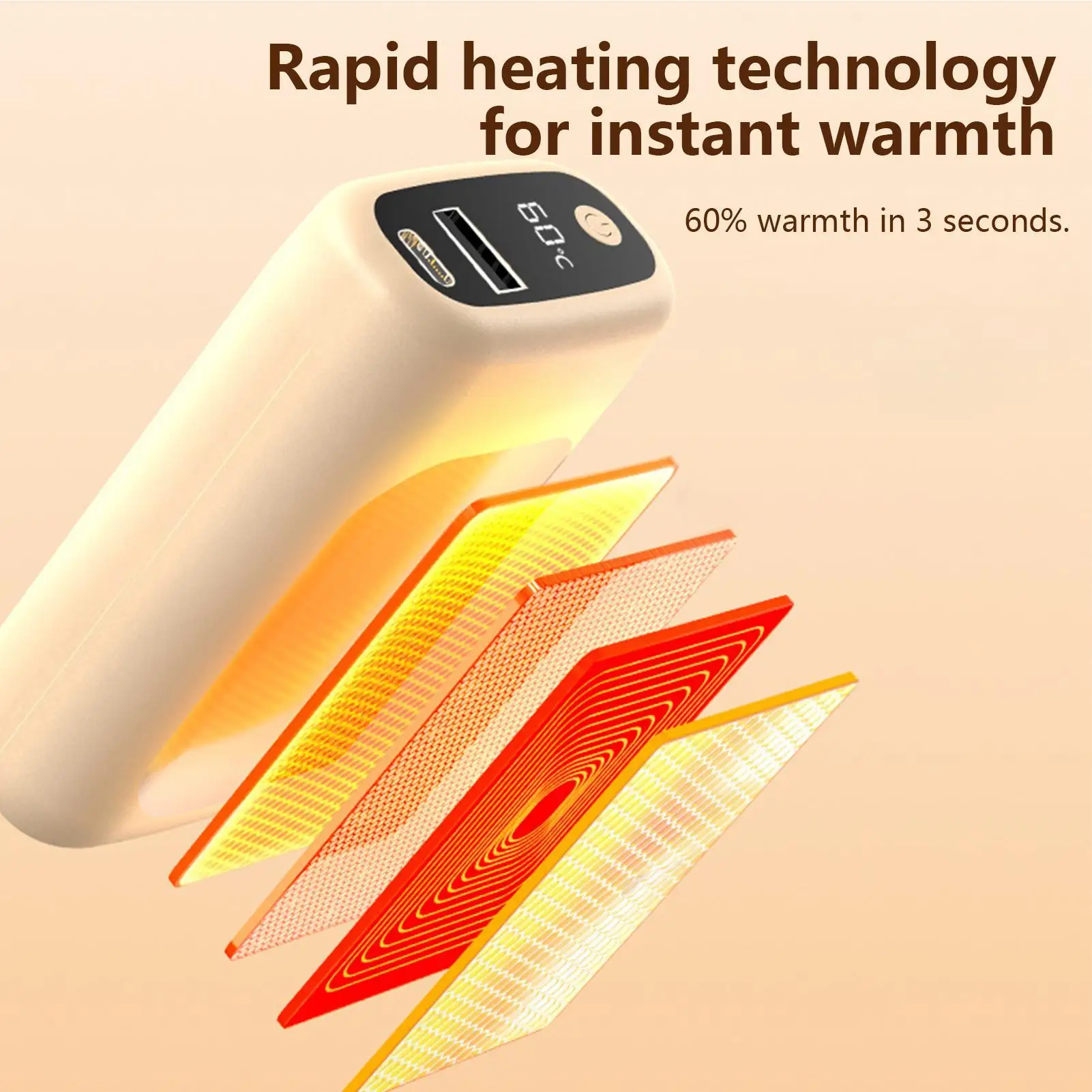 Электрические грелки для рук, перезаряжаемые, 6000 мАч, 3 уровня, регулируемая температура, маленькая зимняя грелка для рук, перезаряжаемая от USB, согревающая
Электрические грелки для рук, перезаряжаемые, 6000 мАч, 3 уровня, регулируемая температура, маленькая зимняя грелка для рук, перезаряжаемая от USB, согревающая