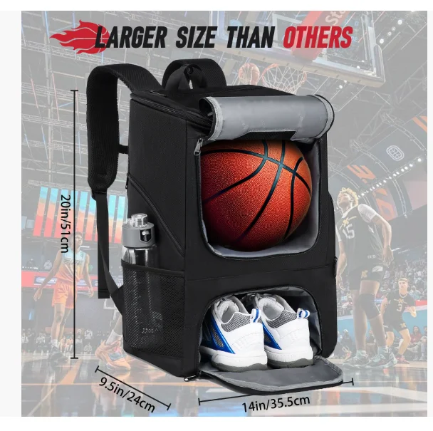 Large Basketball Bag Backpack Basketball Training Bag Sport Basket Backpack Basketball Backpack with Ball and Shoes Compartment
Large Basketball Bag Backpack Basketball Training Bag Sport Basket Backpack Basketball Backpack with Ball and Shoes Compartment