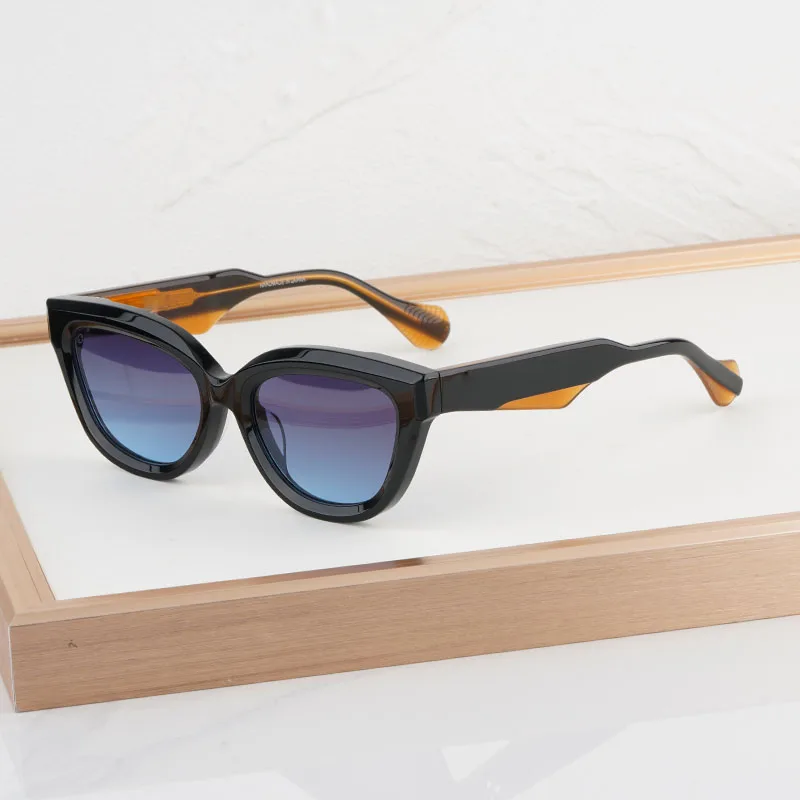 Fahison Street Luxury Cat Eye Sunglasses Acetate UV400 High Quality Optical Eyeglasses with Case for Men Women Handmade Thick
Fahison Street Luxury Cat Eye Sunglasses Acetate UV400 High Quality Optical Eyeglasses with Case for Men Women Handmade Thick