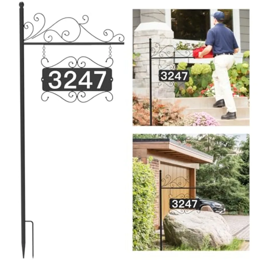 Metal Address Plaque for Outside, House Numbers for Outside, Street House Numbers for Outside, Address Sign for Houses, Double-
Metal Address Plaque for Outside, House Numbers for Outside, Street House Numbers for Outside, Address Sign for Houses, Double-