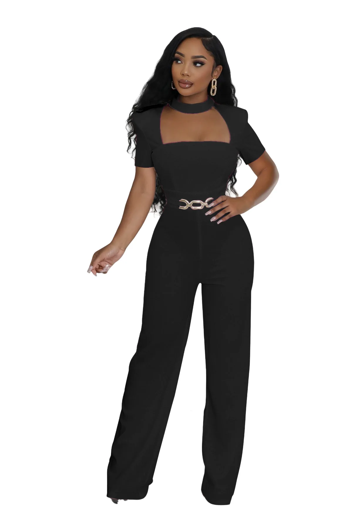 EINY Vintage Elegant Jumpsuits for Women Birthday Celebrity Club Party Square Collar Short Sleeve High Waist Wide Leg Rompers
EINY Vintage Elegant Jumpsuits for Women Birthday Celebrity Club Party Square Collar Short Sleeve High Waist Wide Leg Rompers